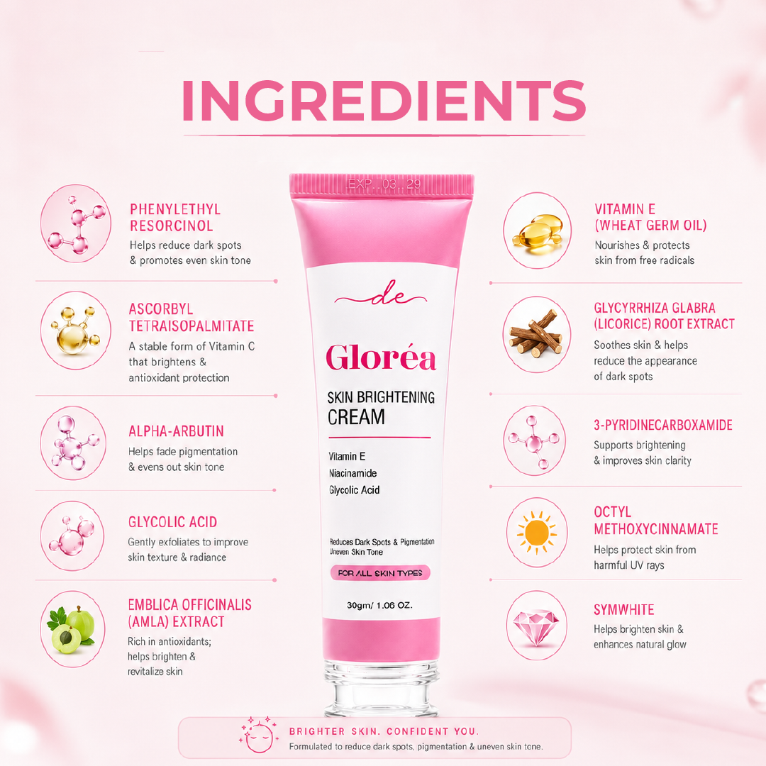 Gloréa Skin Brightening Cream| For All Skin Types|30gm