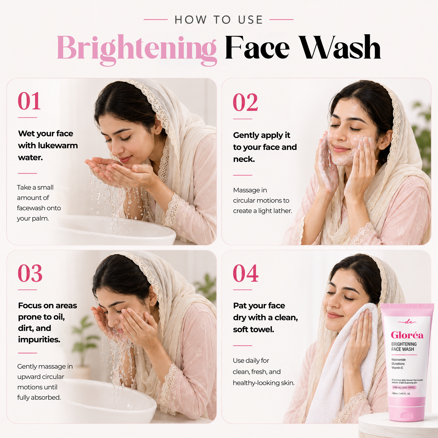 Gloréa Brightening Facewash | 100ml |